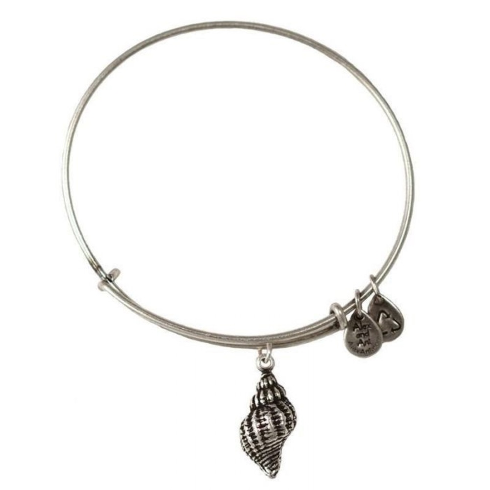 Alex and Ani Conch Shell Bangle - Silver
